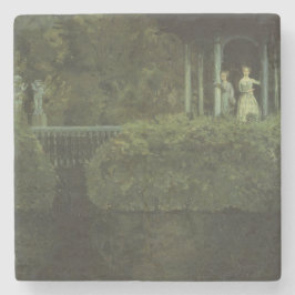 Insel der Liebe (von Konstantin Somov) Steinuntersetzer