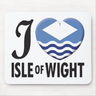 Insel der Wight-Liebe Mousepad