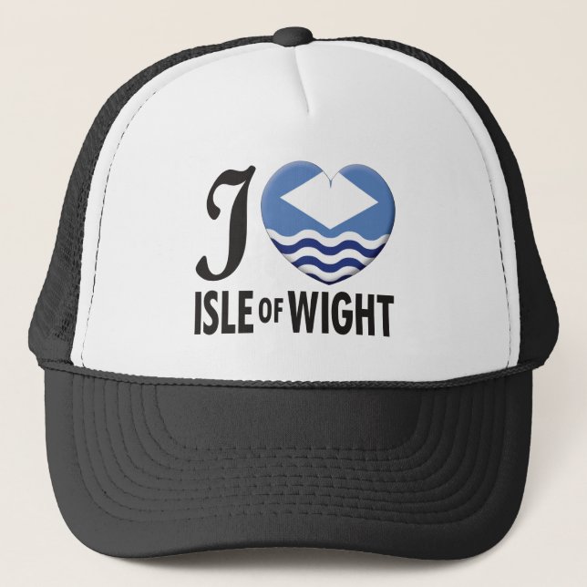 Insel der Wight-Liebe Truckerkappe (Vorderseite)