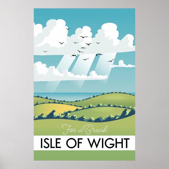 Insel des leichten Reiseplakats. Poster (Vorne)