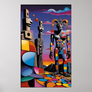 Insel des Osters Bunnyman - Ken Gage Art Poster