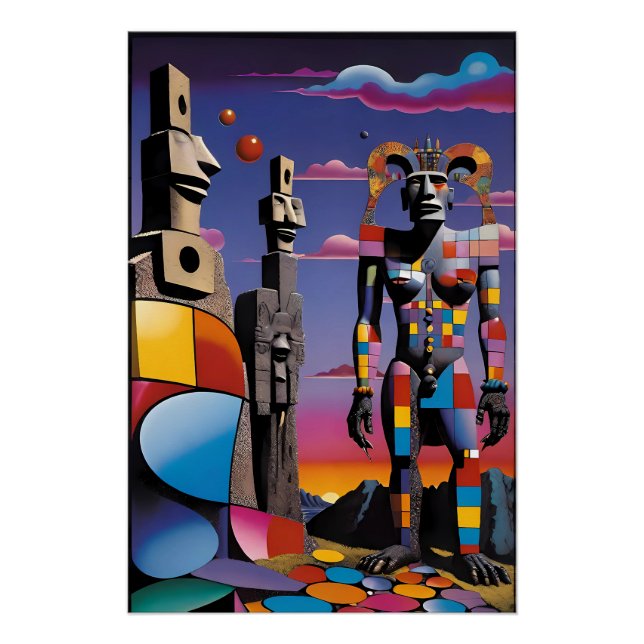 Insel des Osters Bunnyman - Ken Gage Art Poster (Vorderseite)