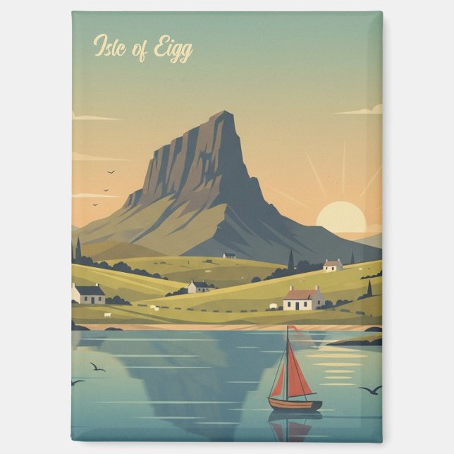 Insel Eigg, Schottland Magnet (Vorderseite)