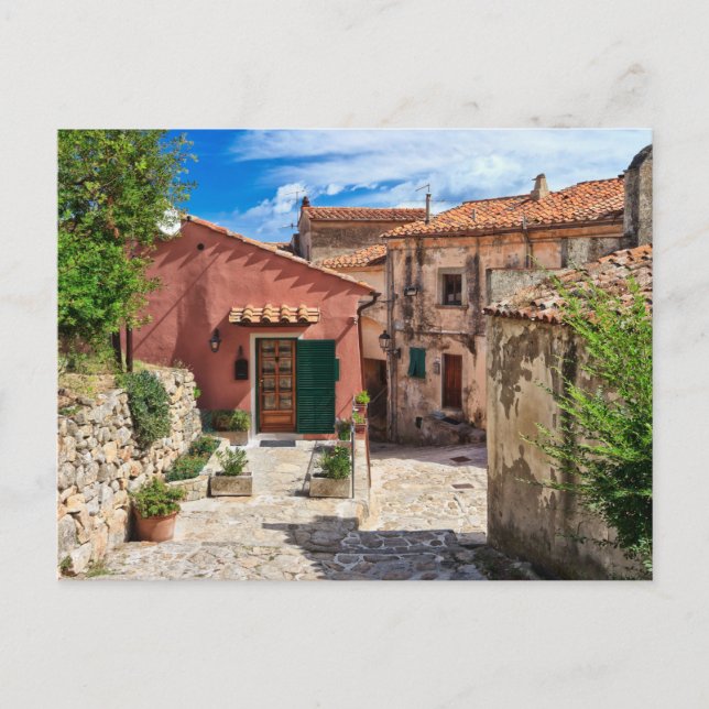 Insel Elba - Aussicht auf Marciana Postkarte (Vorderseite)