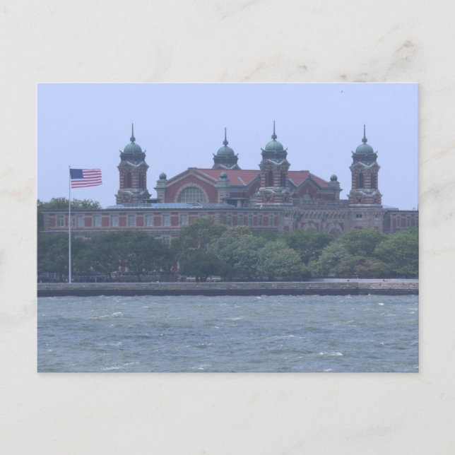 Insel Ellis Postkarte (Vorderseite)