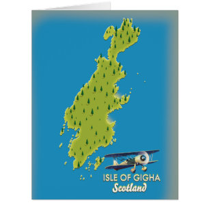 Insel Gigha Schottland Karte