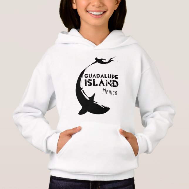 Insel Guadalupe Mexiko | Tauchen mit Haien Hoodie (Vorderseite)