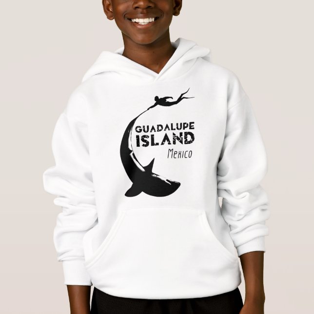 Insel Guadalupe Mexiko | Tauchen mit Haien Hoodie (Vorderseite)