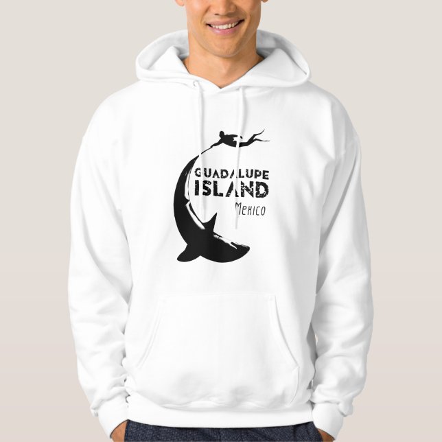 Insel Guadalupe Mexiko | Tauchen mit Haien Hoodie (Vorderseite)