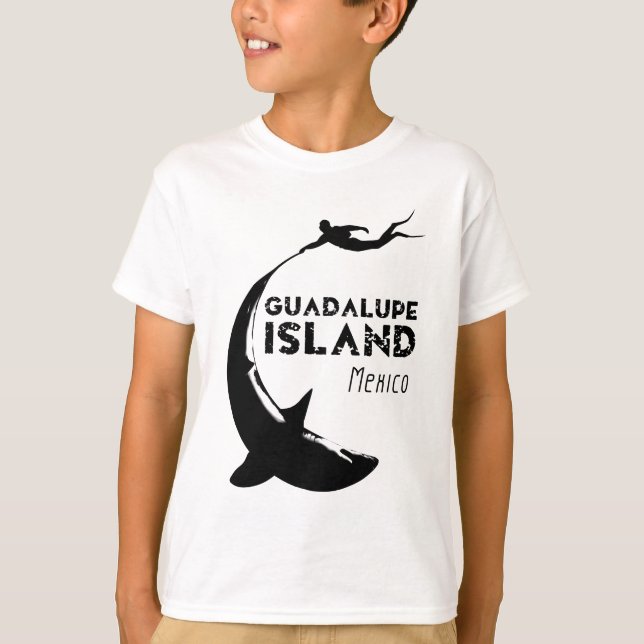 Insel Guadalupe Mexiko | Tauchen mit Haien T-Shirt (Vorderseite)