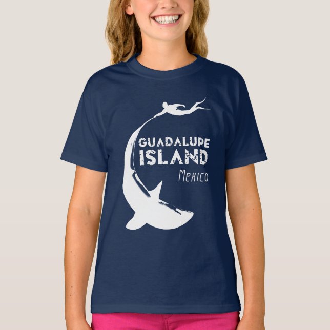 Insel Guadalupe Mexiko | Tauchen mit Haien T-Shirt (Vorderseite)