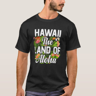 Insel Hawaii mit Sonnenstrahlen und Palmen T-Shirt