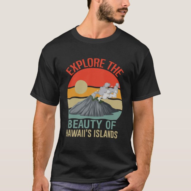 Insel Hawaii - Sonnenstrahlen und Palmen 5 T-Shirt (Vorderseite)