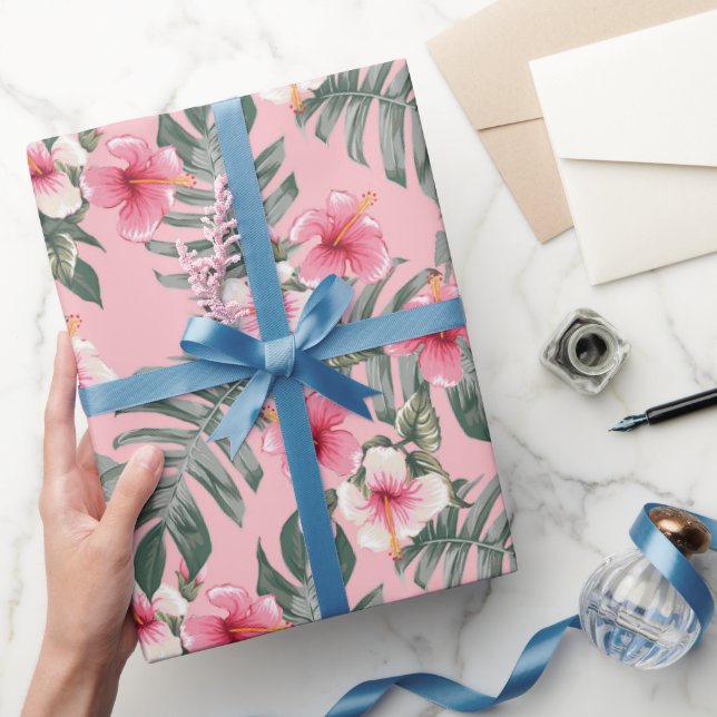 Insel Hibiskus Geschenkpapier (Schenken)