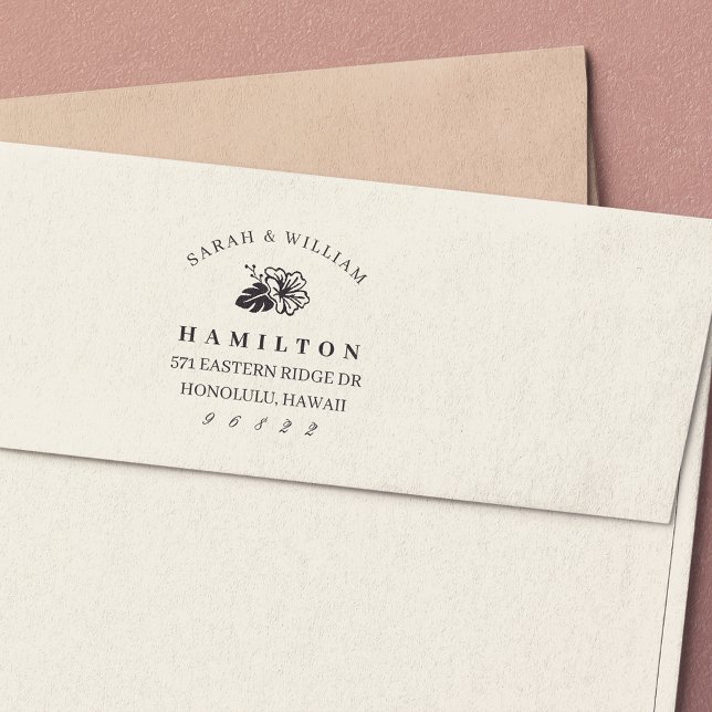 Insel Hibiskus Rücksendeadresse Permastempel (Von Creator hochgeladen)