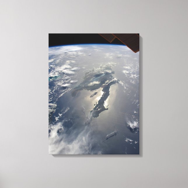 Insel Hispaniola mit Sunglin Leinwanddruck (Vorderseite)