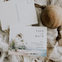 Insel Hochzeit in Urlaubsort Save the Date