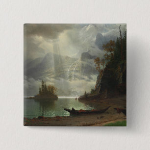 Insel im See (Öl auf Leinwand) Button