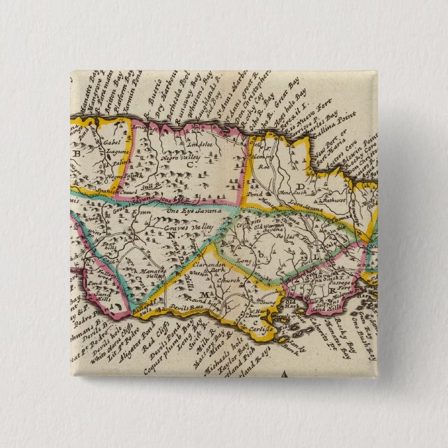 Insel Jamaika Button (Vorderseite)