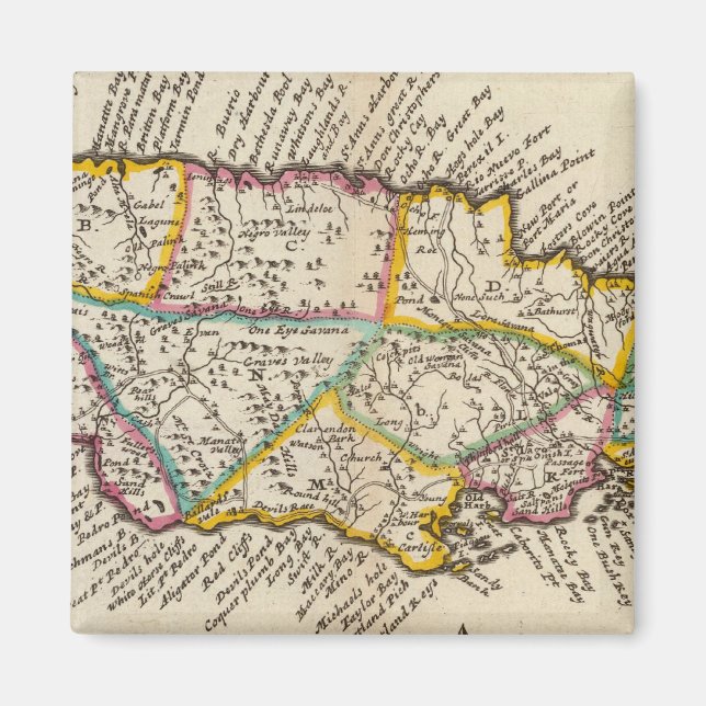 Insel Jamaika Magnet (Vorne)