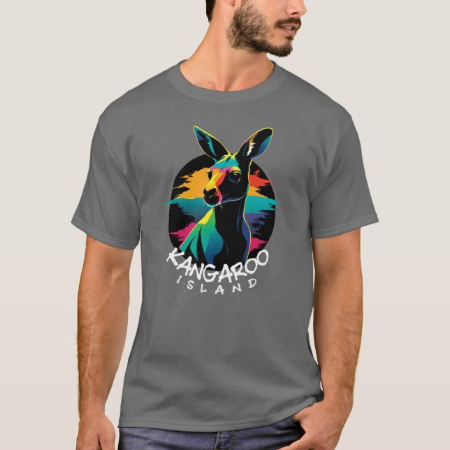 Insel Kangaroo T-Shirt (Vorderseite)