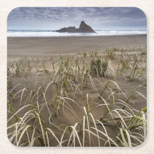 Insel Karekare Strand- Panatahi, Westküste Rechteckiger Pappuntersetzer