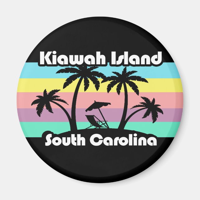 Insel Kiawah South Carolina Magnet (Vorne)