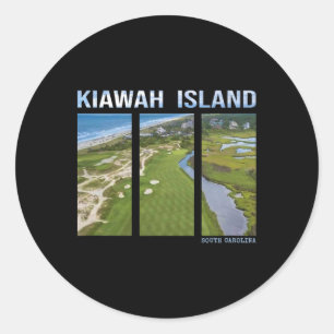 Insel Kiawah Süd Carolina Familie Golf Urlaub Runder Aufkleber