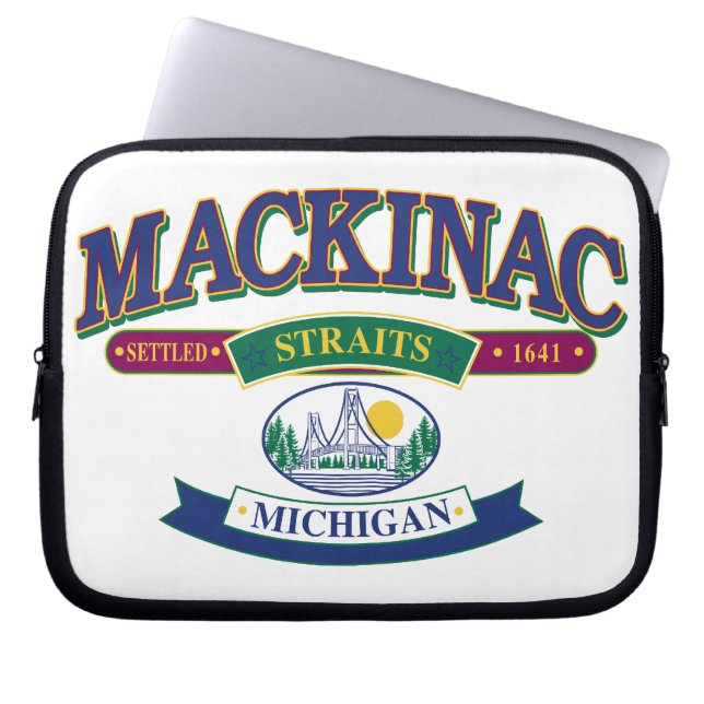 Insel Mackinac Laptopschutzhülle (Vorderseite)