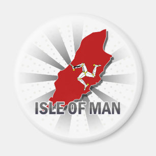 Insel Man Flag Karte 2.0 Magnet