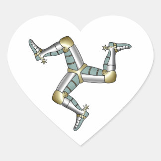 Insel Man Herz-Aufkleber