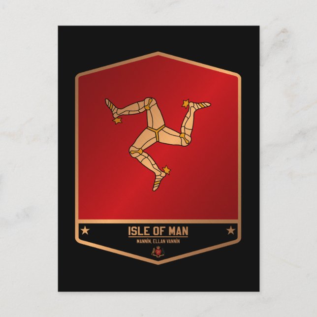 Insel Man Postkarte (Vorderseite)