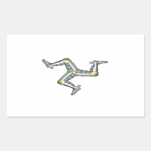 Insel Man Rechteckiger Aufkleber