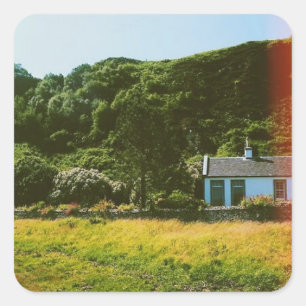 Insel Mull, Innere Hebriden, Schottland Quadratischer Aufkleber