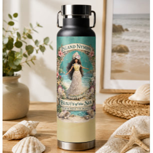 Insel-Nymphe Tropische Spirituelle Ozean-Fantasie- Trinkflasche