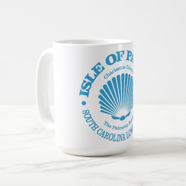Insel Palms (Muschel) Kaffeetasse (Vorderseite Links)