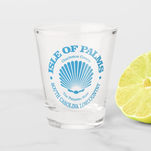 Insel Palms (Muschel) Schnapsglas (Vorderseite)