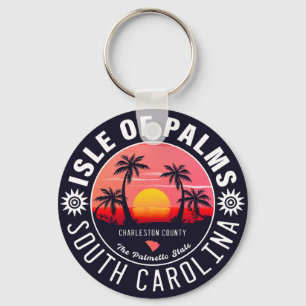 Insel Palms SC Retro Sunset Souvenirs 80er Schlüsselanhänger