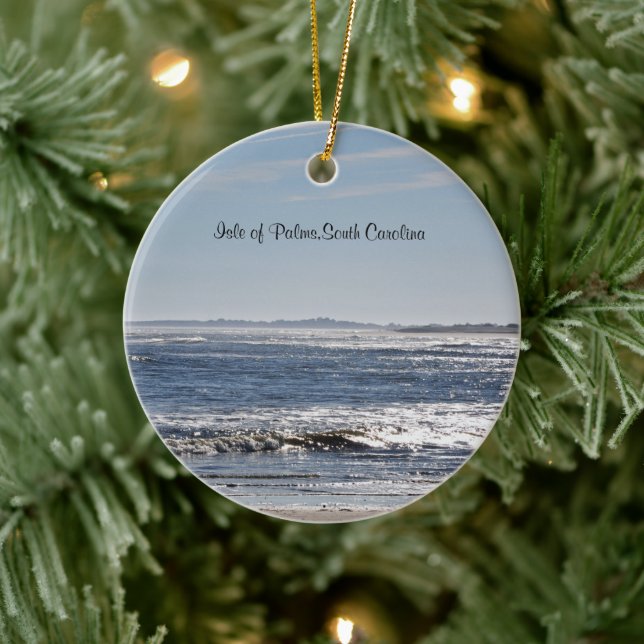 Insel Palms, South Carolina Keramik Ornament (Baum)