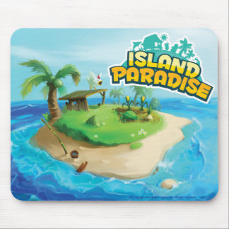 Insel-Paradies Mousepad
