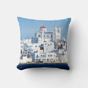 Insel Paros mit Dorf naoussa Kissen