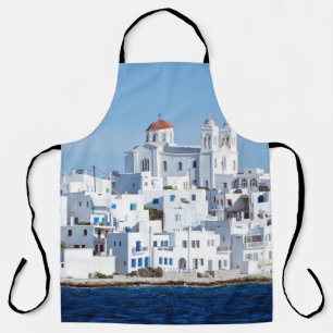 Insel Paros mit Dorf naoussa Schürze