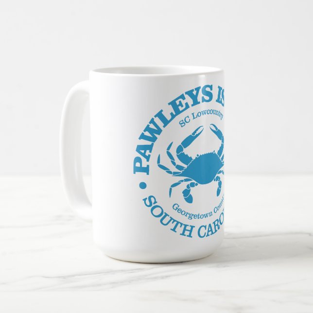 Insel Pawleys (Krebs) Kaffeetasse (Vorderseite Links)