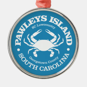 Insel Pawleys (Krebs) Ornament Aus Metall