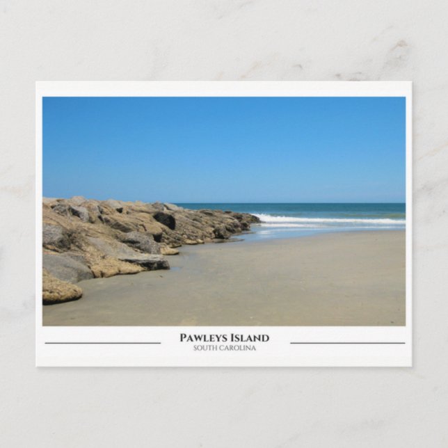Insel Pawleys - South Carolina Postkarte (Vorderseite)