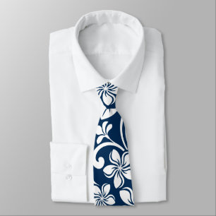 INSEL PLUMERIA (NAVY) KRAWATTE