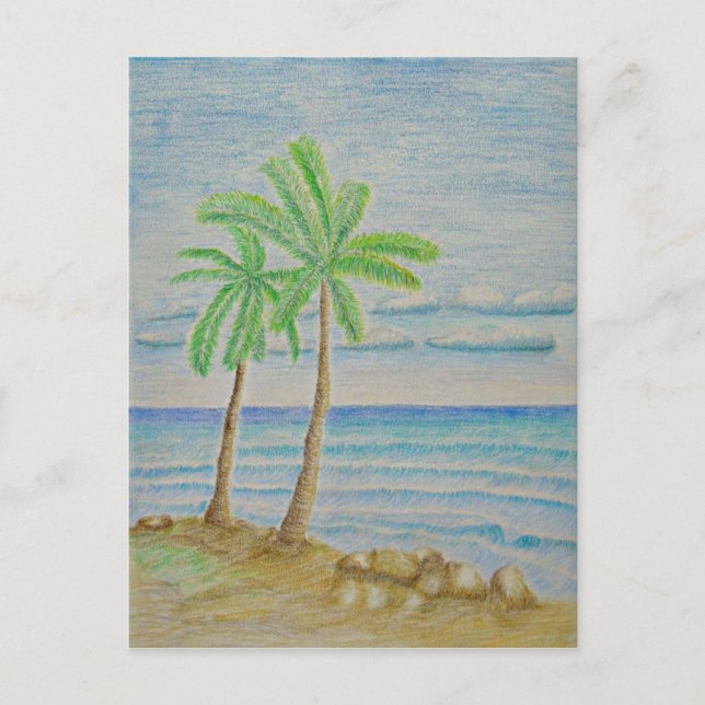 Insel Postkarte (Vorderseite)