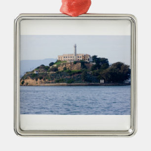 Insel Prison, Alcatraz Silbernes Ornament