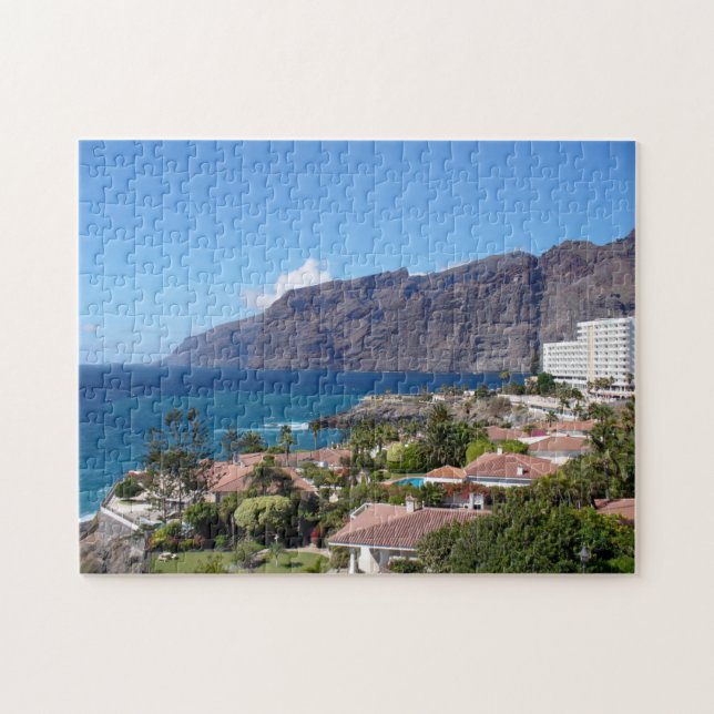 Insel-Puzzle Los Gigantes Teneriffa (Horizontal)