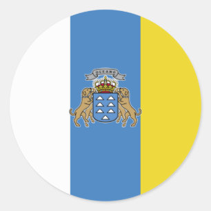 Insel-Qualitäts-Flagge Runder Aufkleber